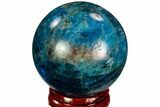 Bright Blue Apatite Sphere - Madagascar #121859-1